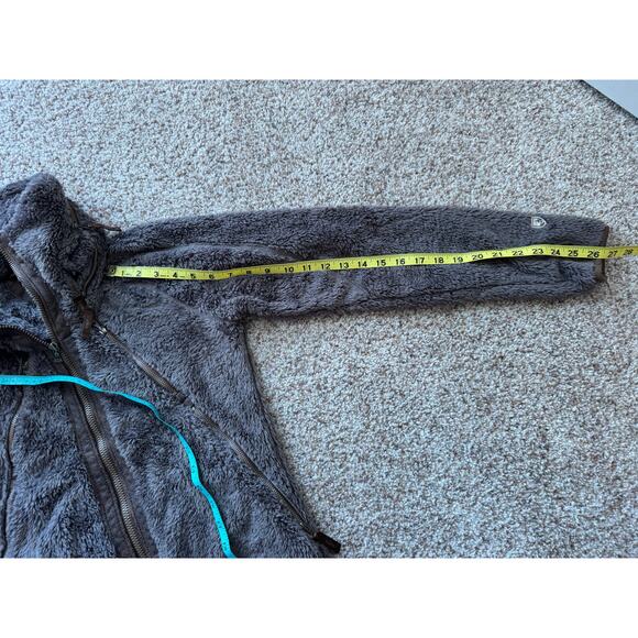 Womens KUHL Flight Fleece zip up jacket, hidden hood; size small - Picture 10 of 16